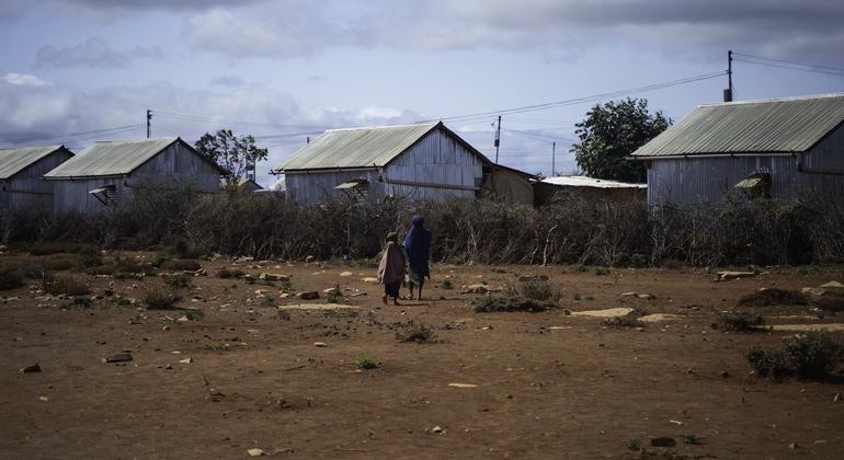 Лагерь вынужденных переселенцев на юге Сомали.